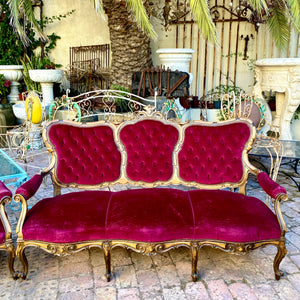 Antique Oak French Salon set