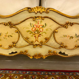 Vintage Hand Painted Italian Bed Frame - SOLD