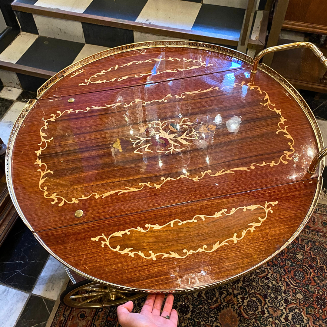 Unusual Round Drinks Trolley - SOLD