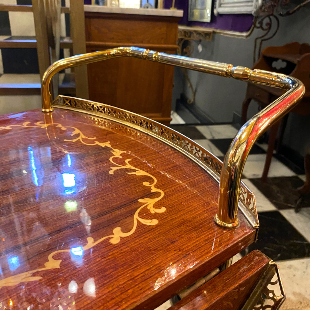 Unusual Round Drinks Trolley - SOLD