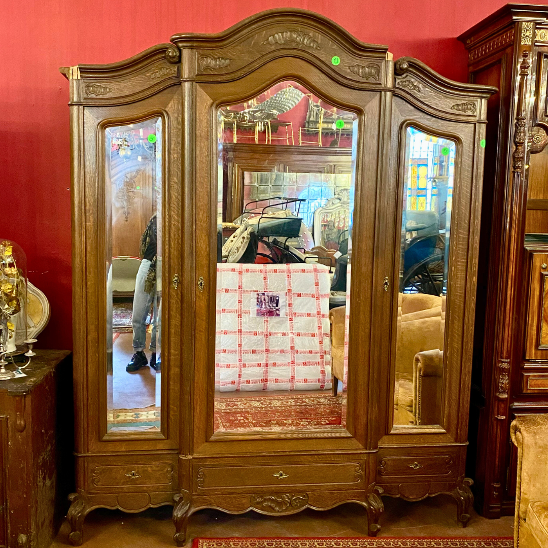 Large Antique Oak Armoire