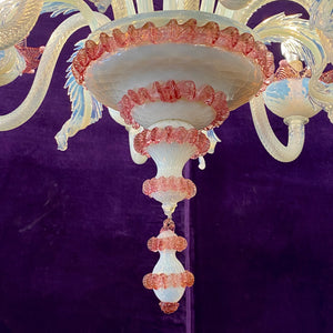 Beautiful Antique Murano Glass Chandelier - SOLD