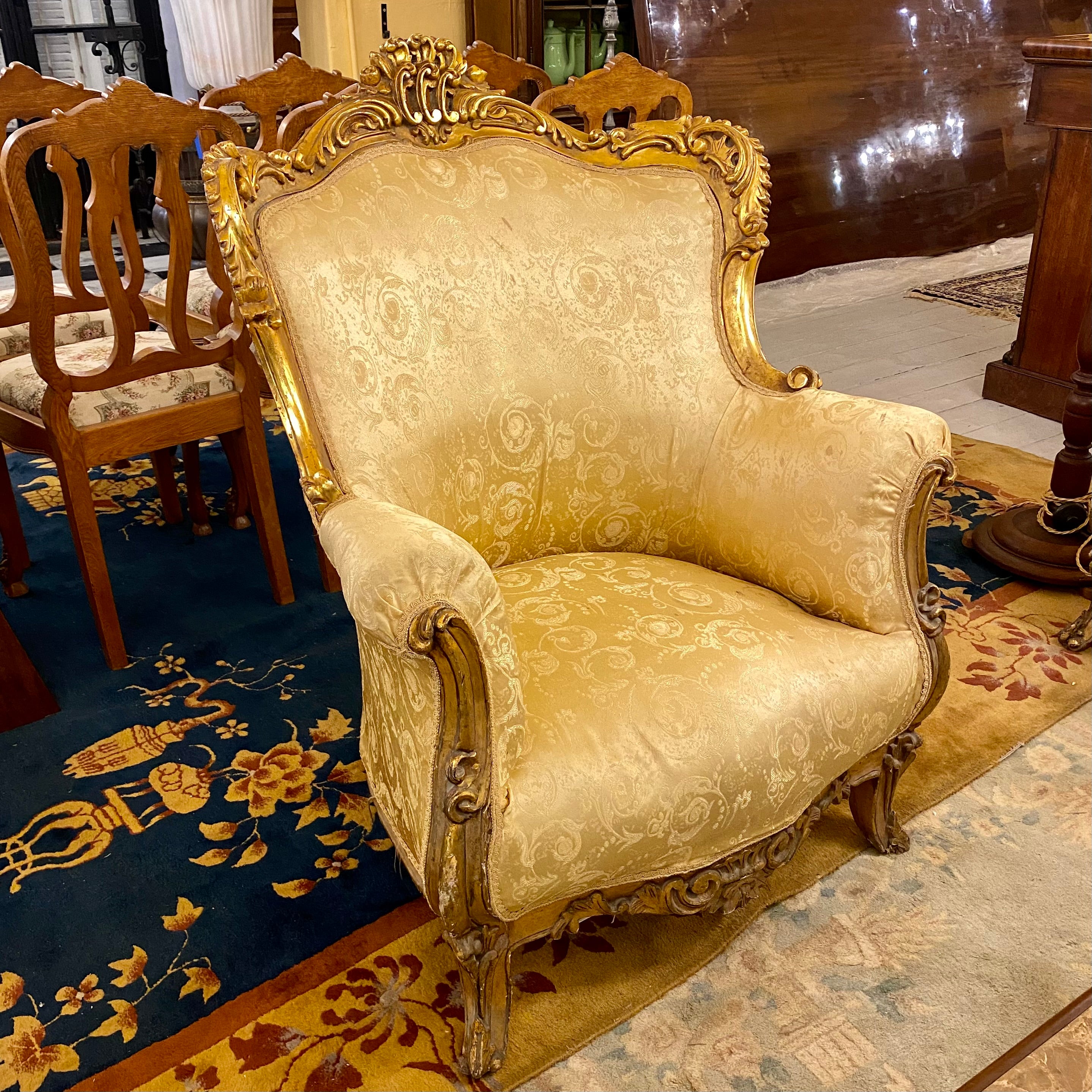 Gorgeous Gold French Style Armchair