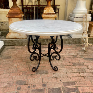 Elegant Wrought Iron & Steel Table Base