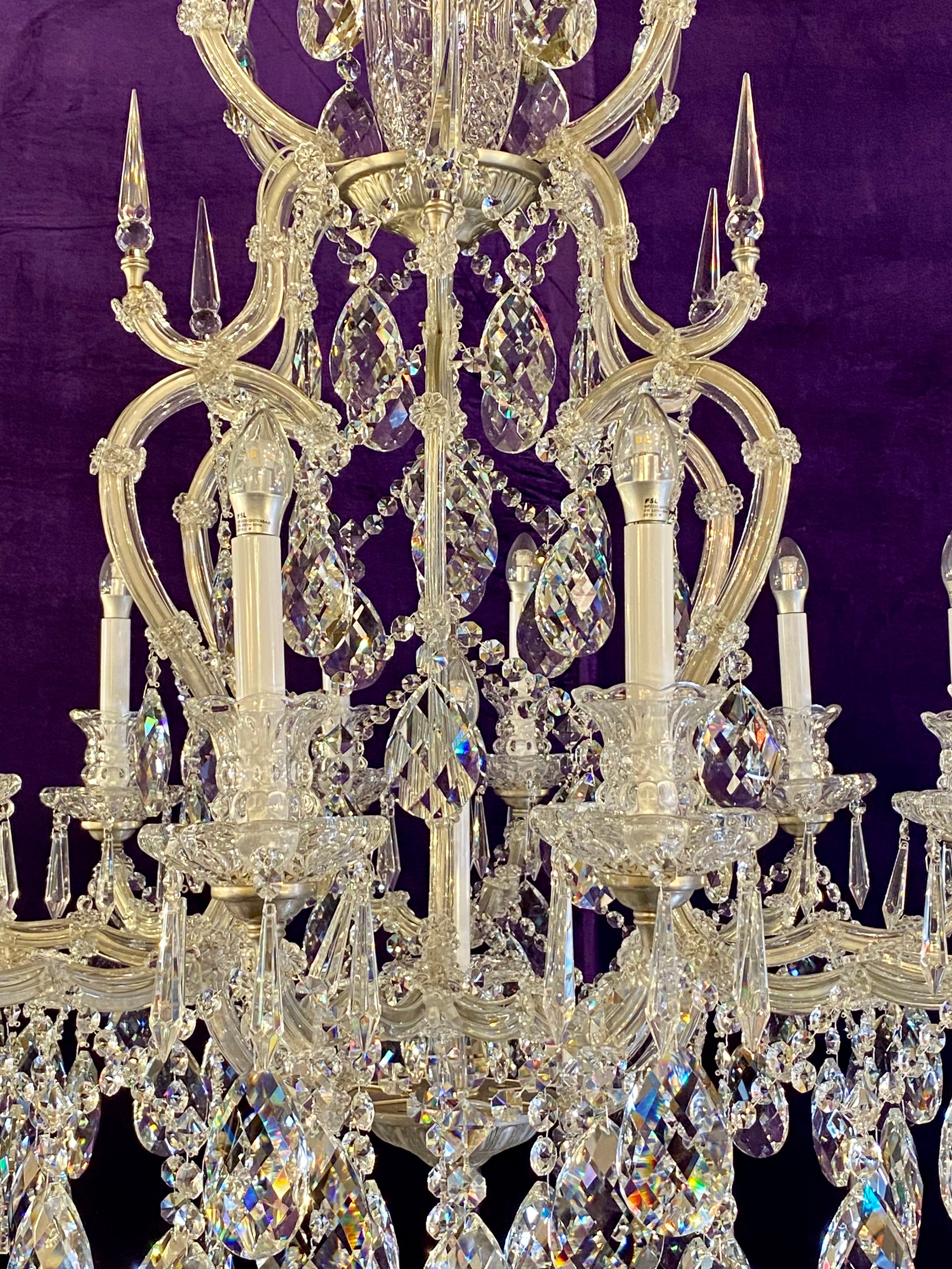 An Extremely Large Maria Theresa Chandelier - SOLD