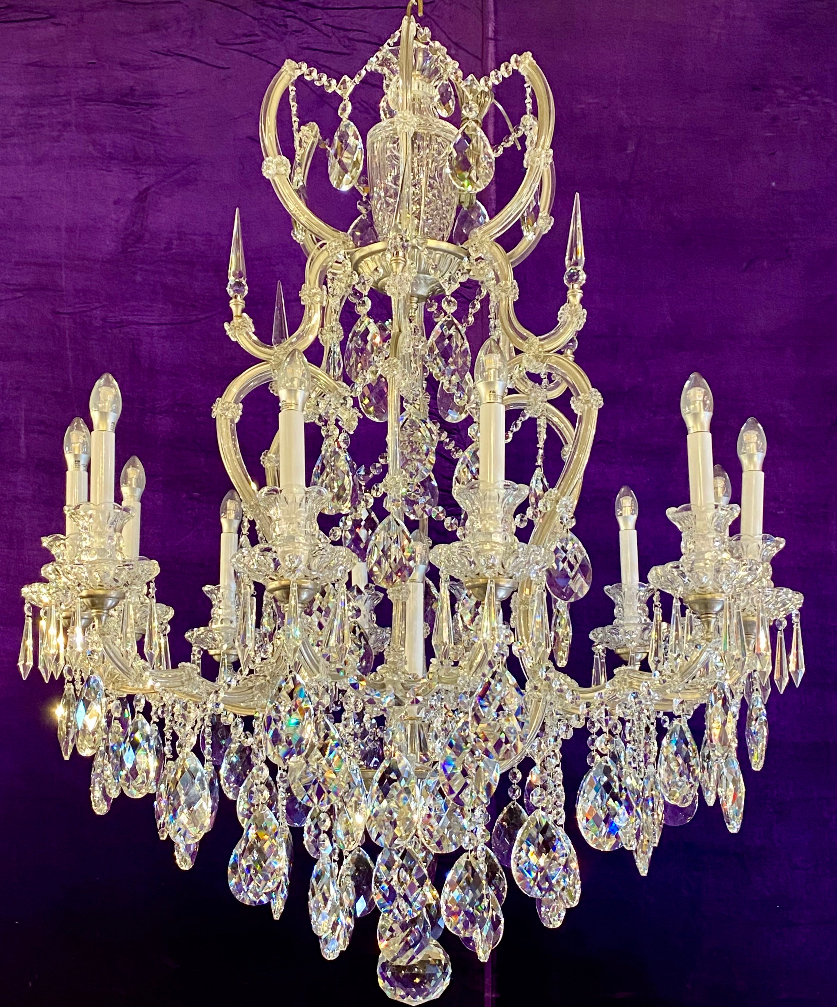 An Extremely Large Maria Theresa Chandelier - SOLD