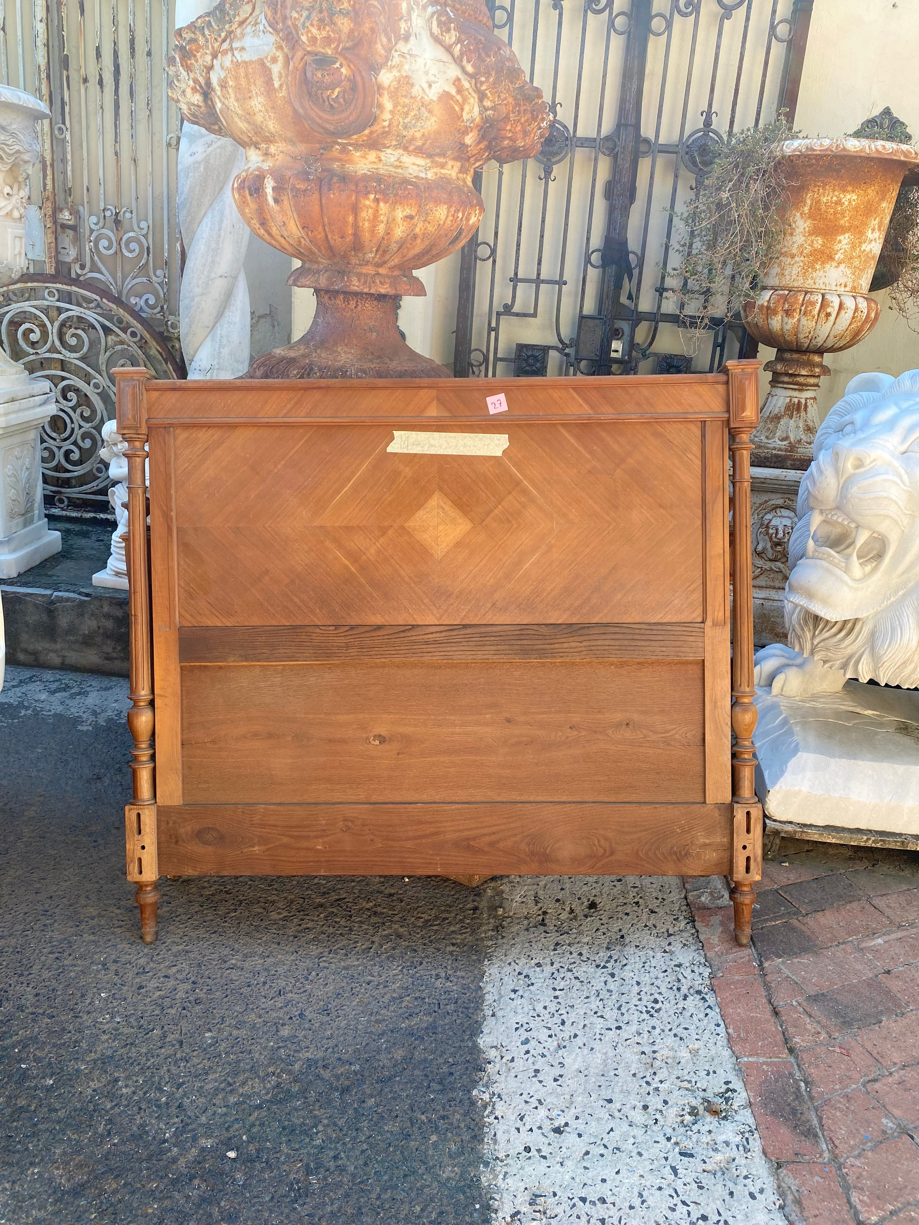 Antique Oak Double Bed Frame