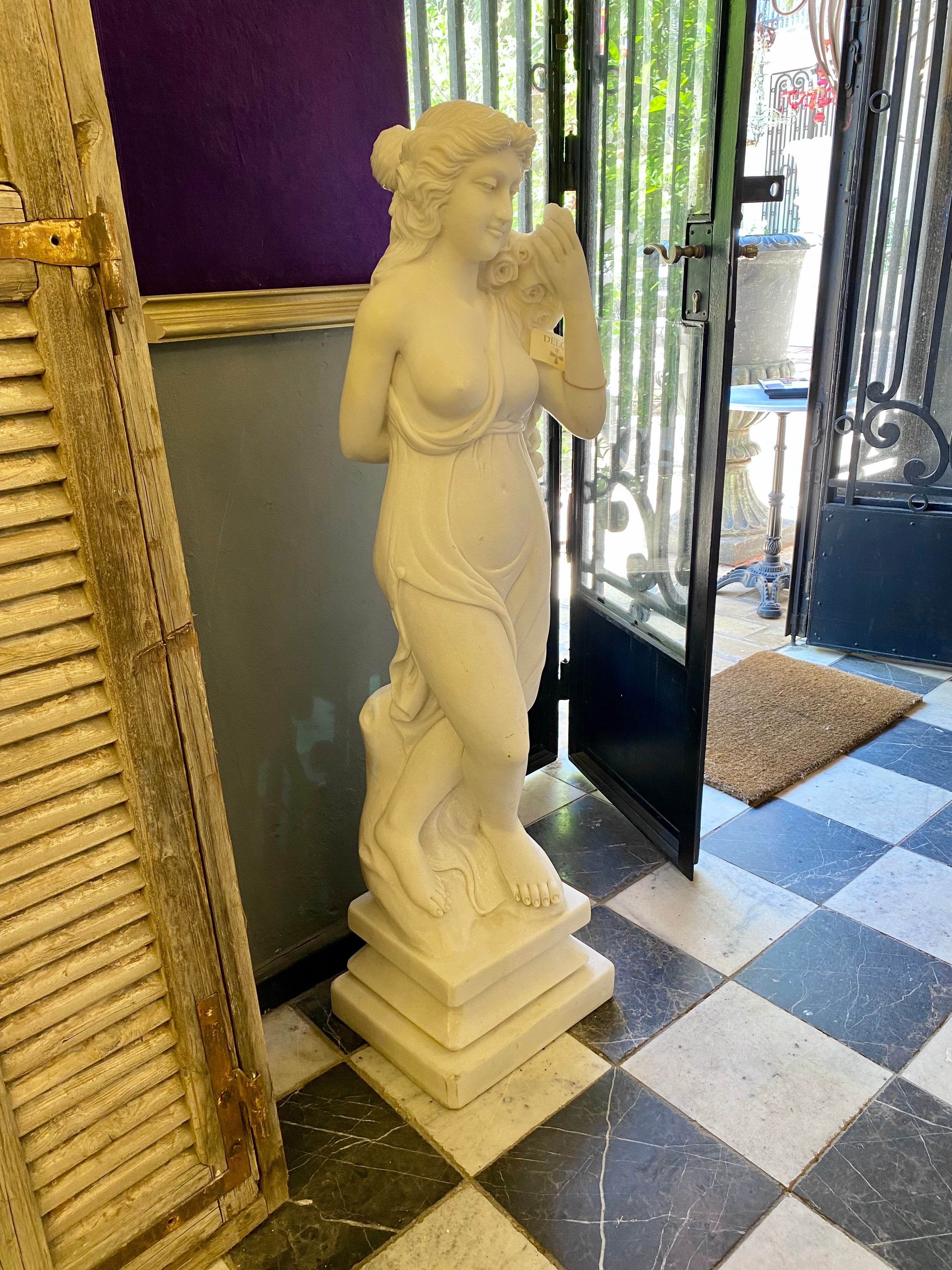 Classical White Marble Statue - SOLD