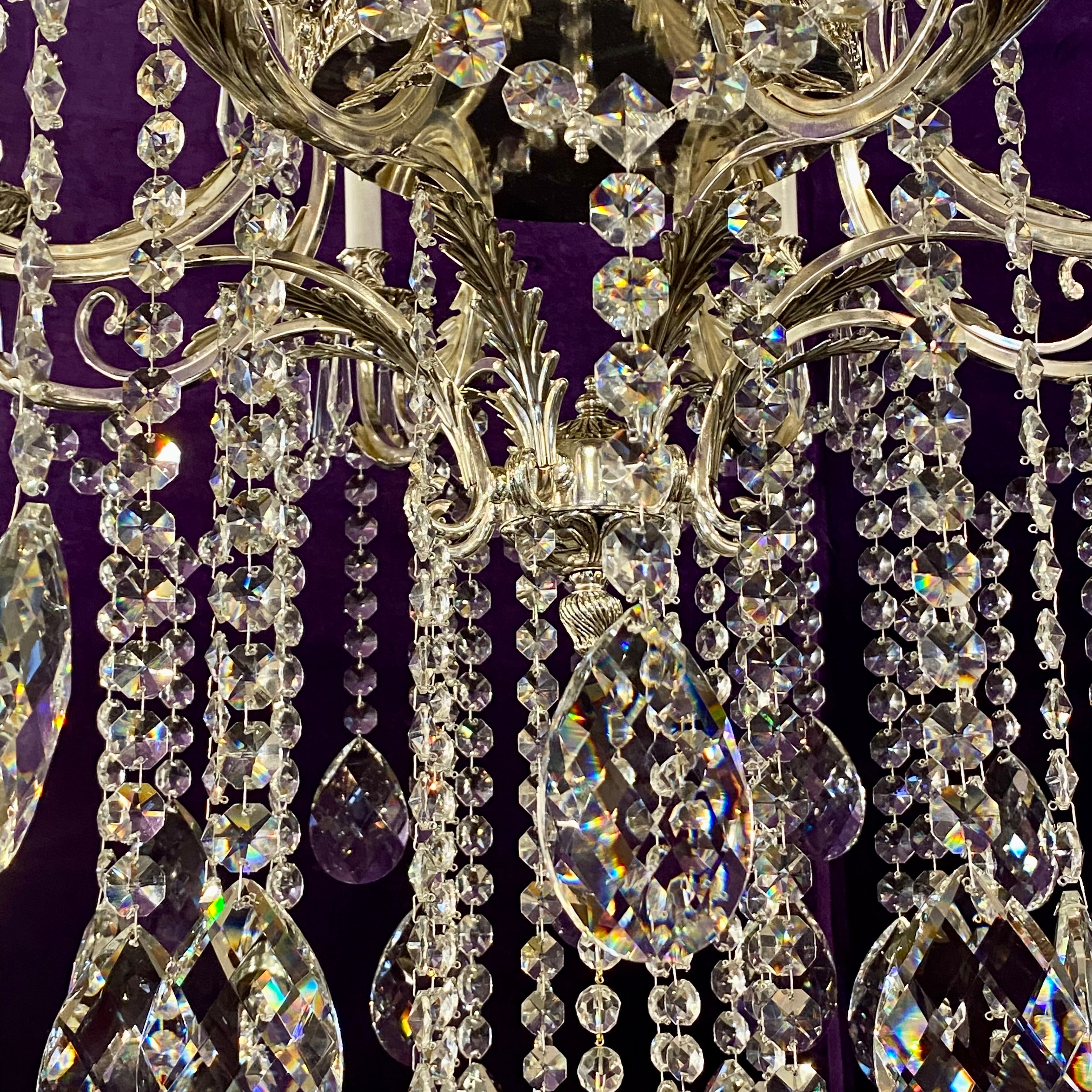 Beautiful and Large Delos Custom Chandelier