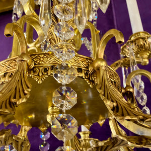 Beautiful and Large Delos Custom Chandelier