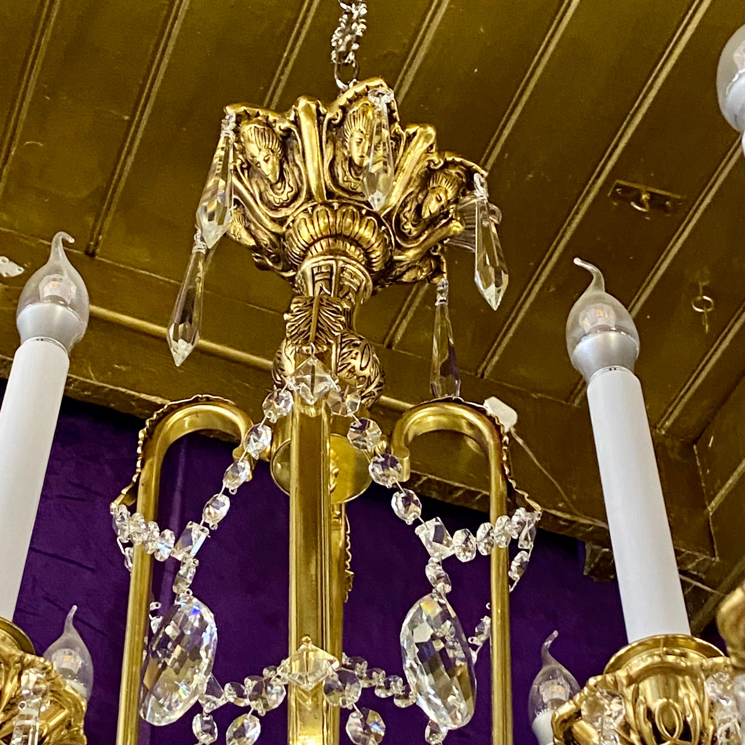 Beautiful and Large Delos Custom Chandelier