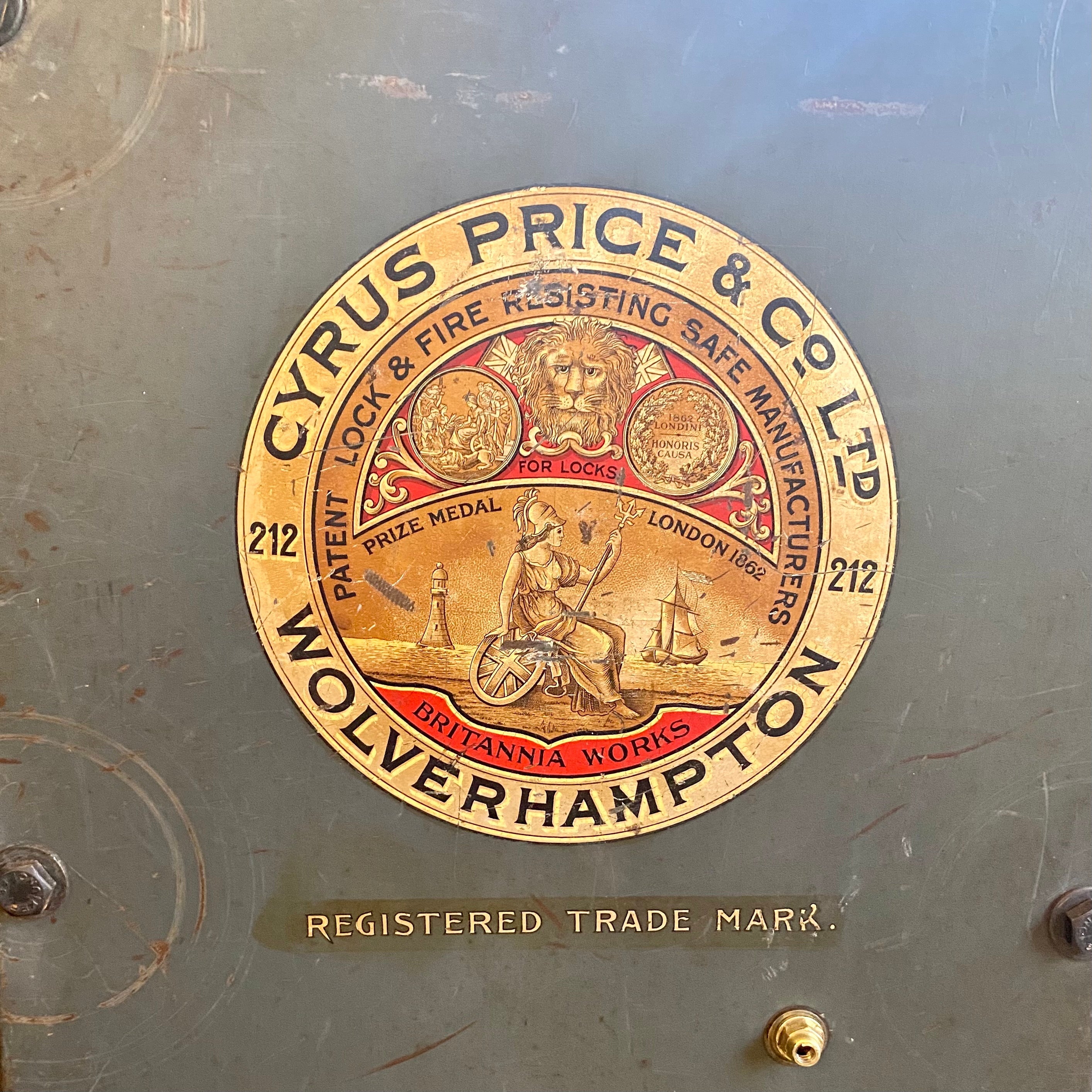 Antique Distressed "Cyrus Price and Co" Safe