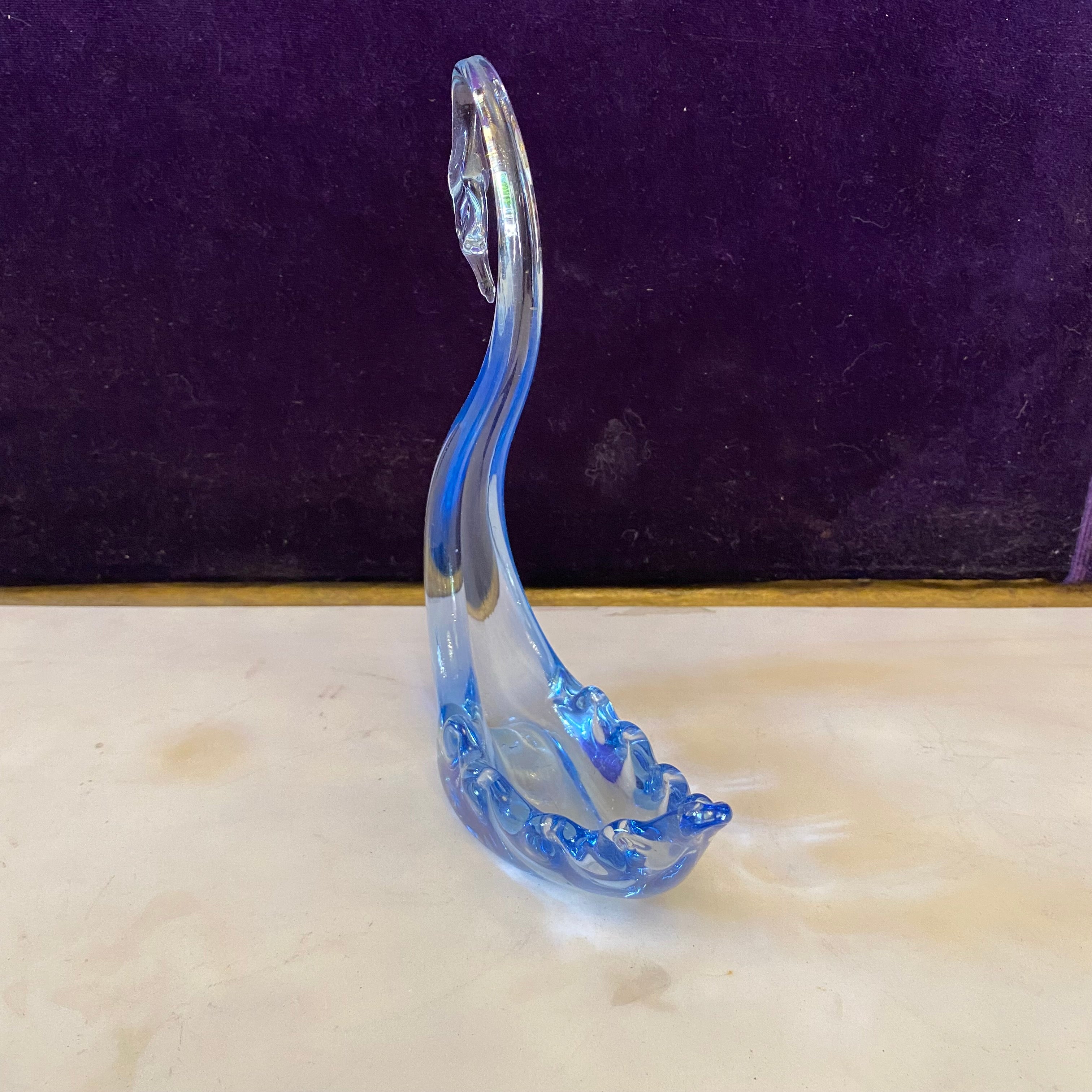 A Vintage Murano Bon Bon Swan Dish