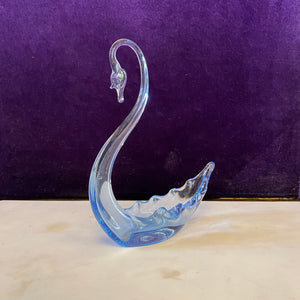 A Vintage Murano Bon Bon Swan Dish