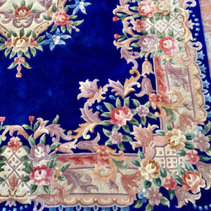 Gorgeous Vintage Royal Blue Rug - SOLD