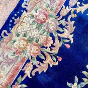 Gorgeous Vintage Royal Blue Rug - SOLD