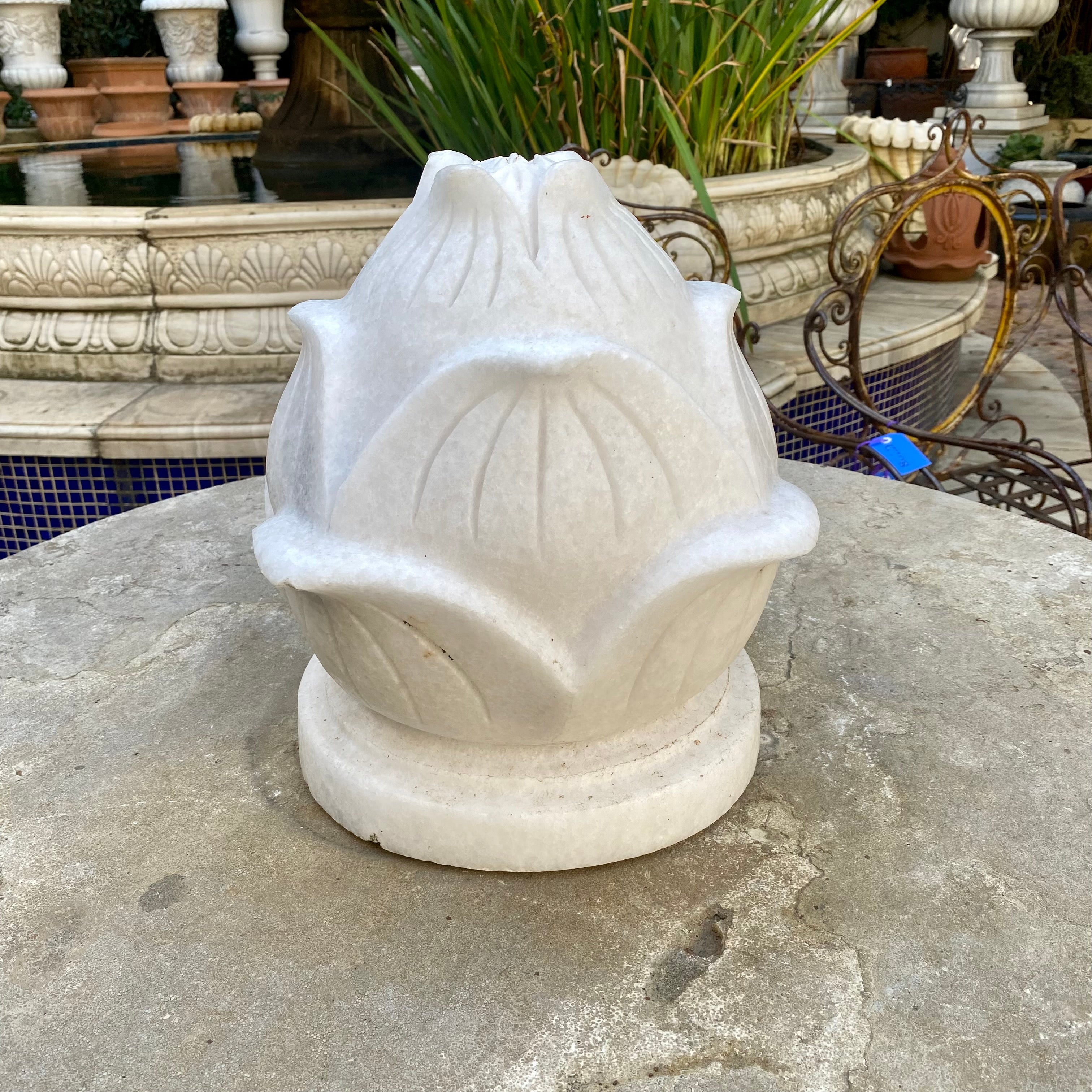 White Marble Finial