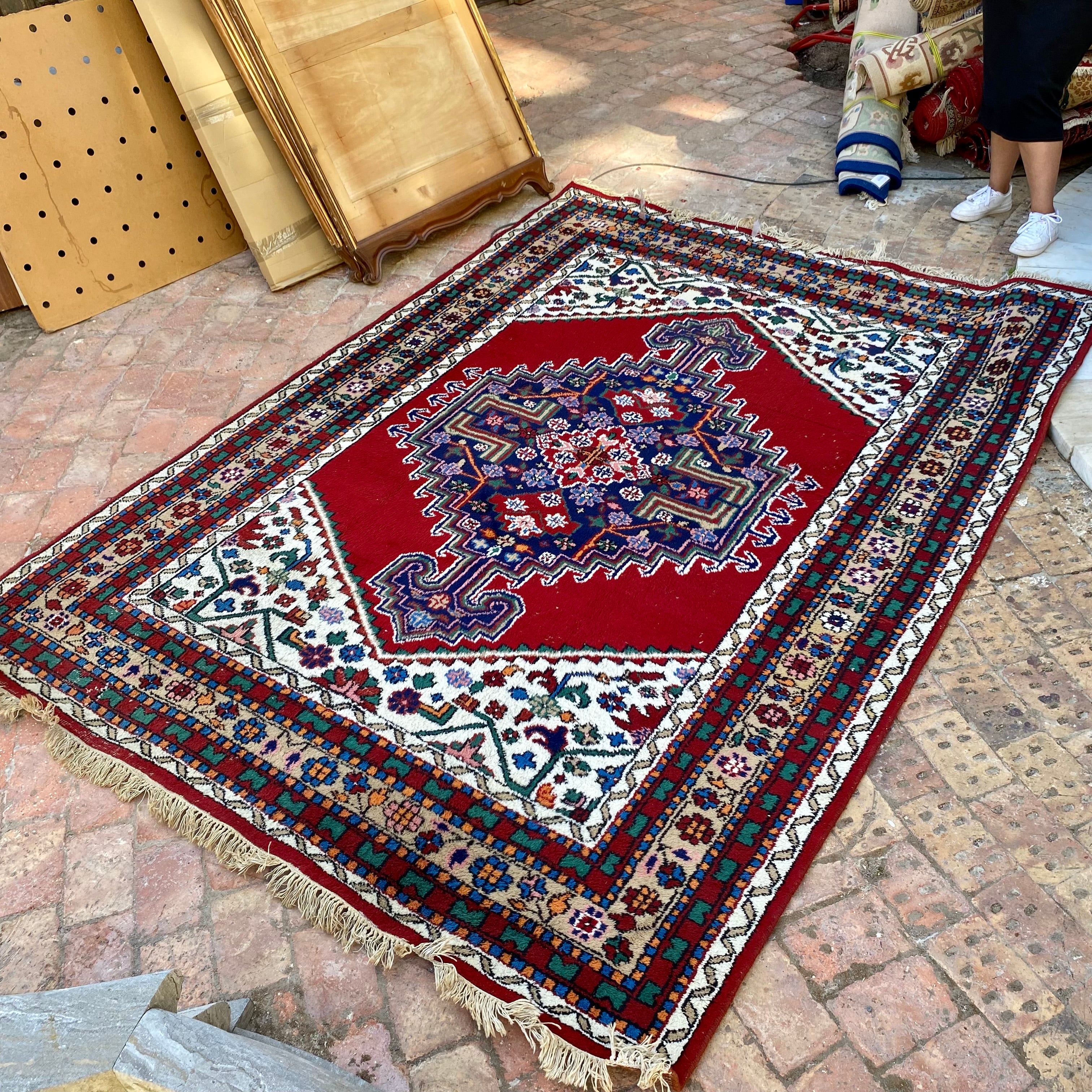 Vintage Hand Knotted Carpet