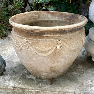 Terracotta Pot with Swag Detail - SOLD