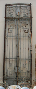 Antique Art Nouveau Forged Steel Gates