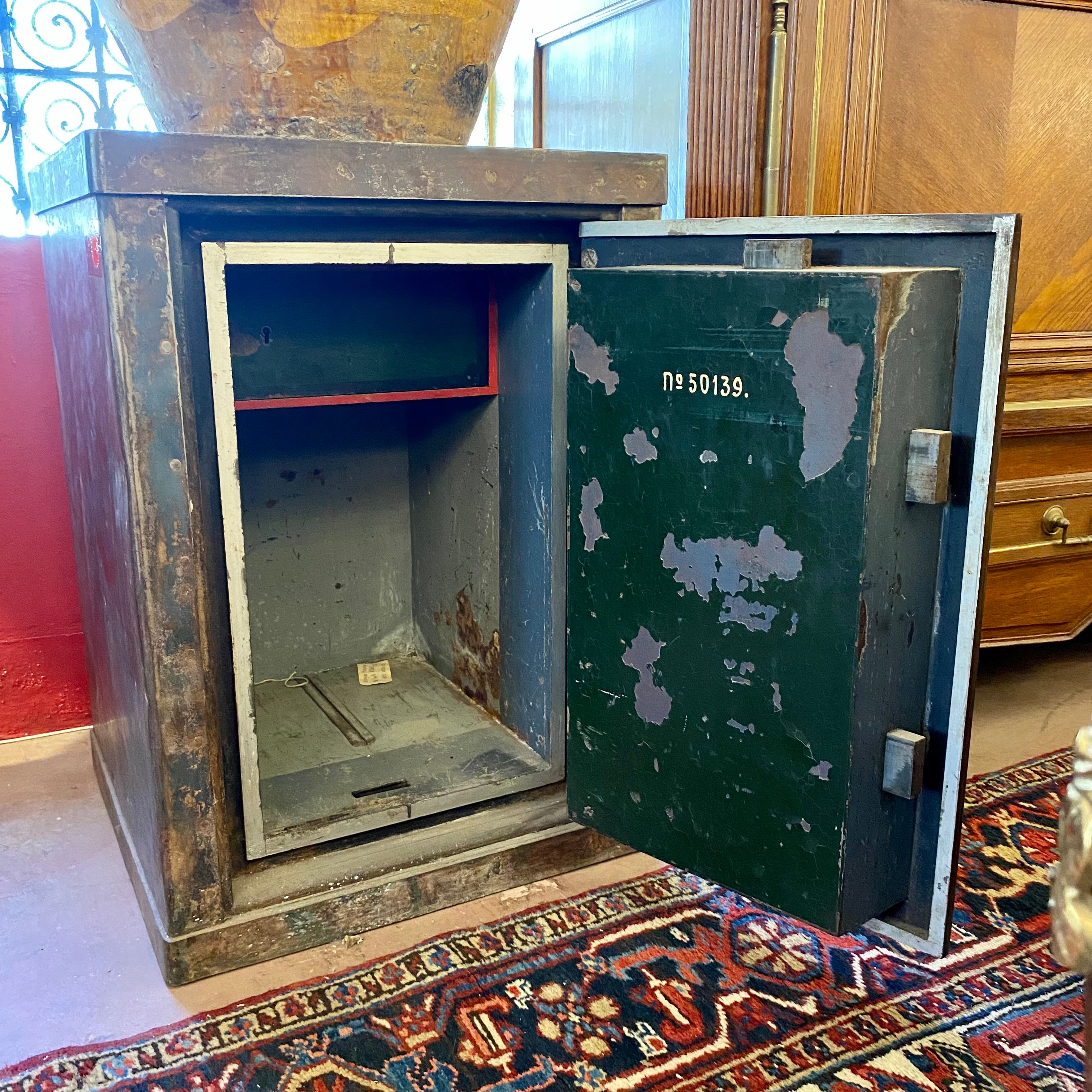 A Beautiful Distressed Antique Safe