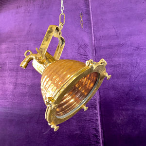 Vintage Copper & Brass Deck Ship Lights - SOLD