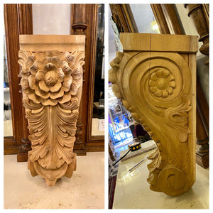 Beautiful Carved Oak Wall Bracket