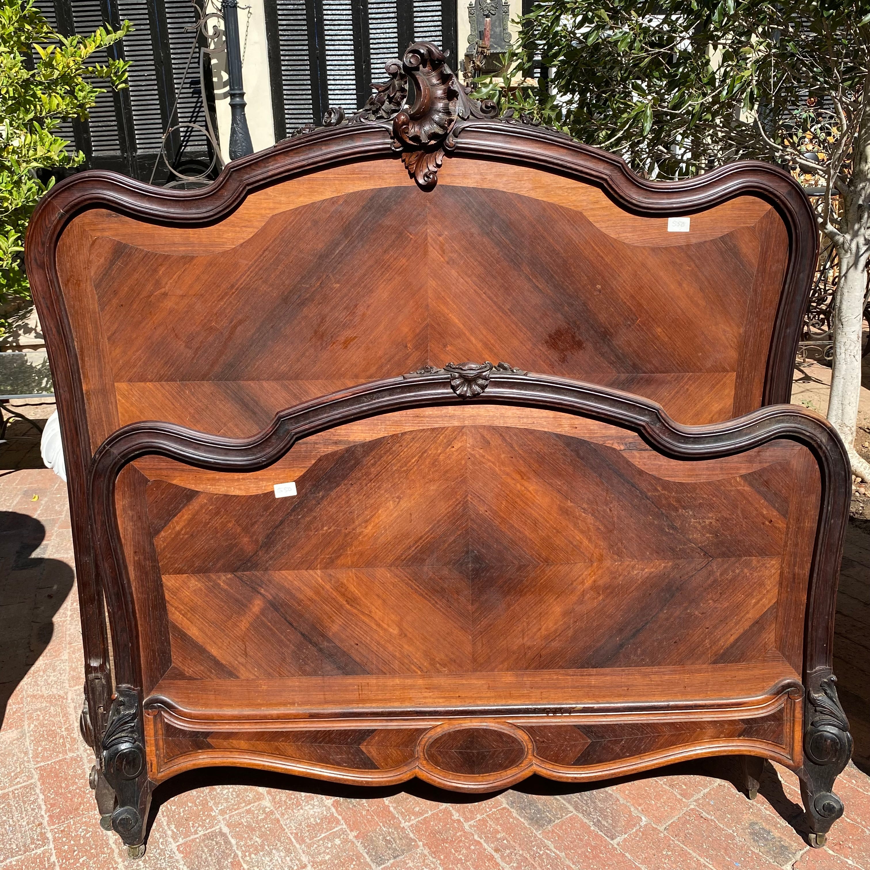 Gorgeous Antique Mahogany Bed Frame - Double - SOLD