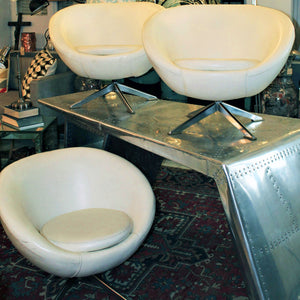 Set of Three Vintage Swivel Tub Chairs  - SOLD