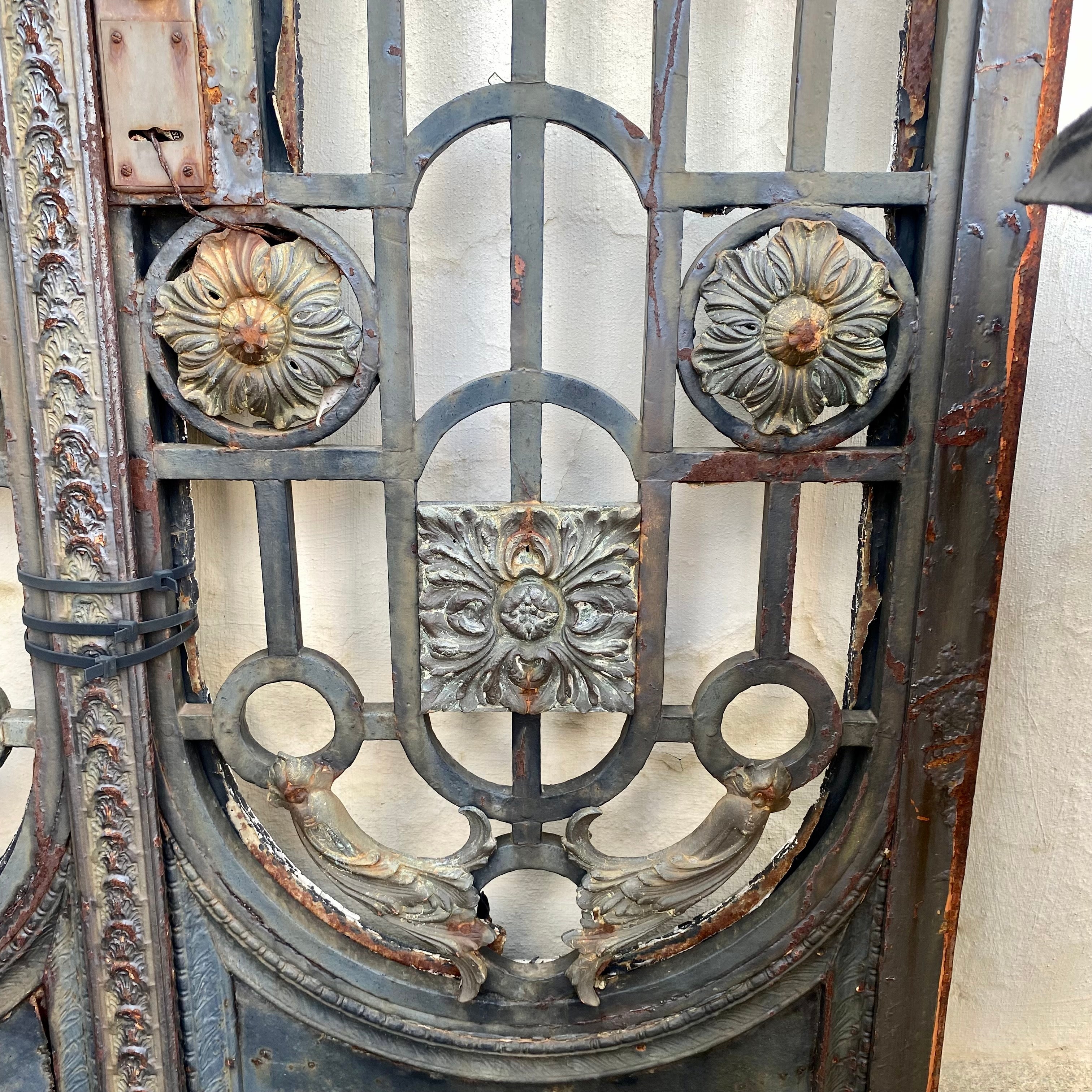 Beautiful Forged Steel Gate with Bronze Castings