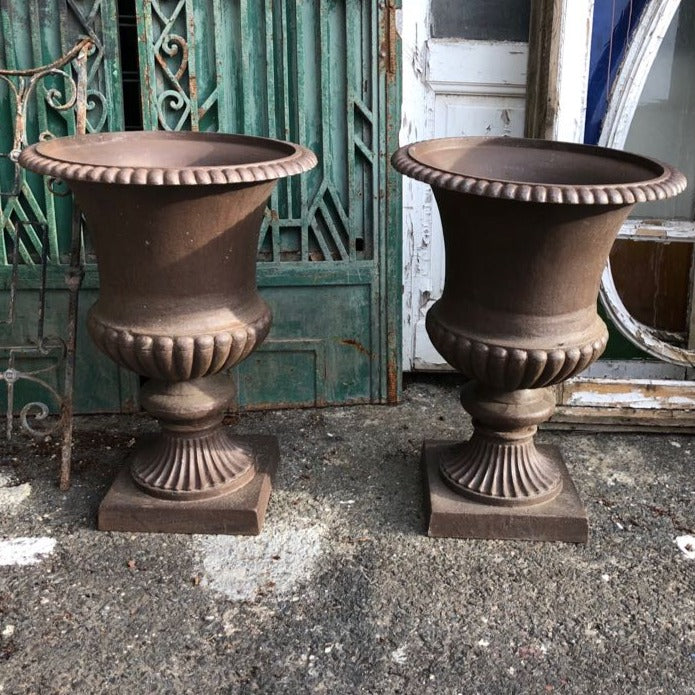 Cast Iron Urn with Deep Belly - SOLD