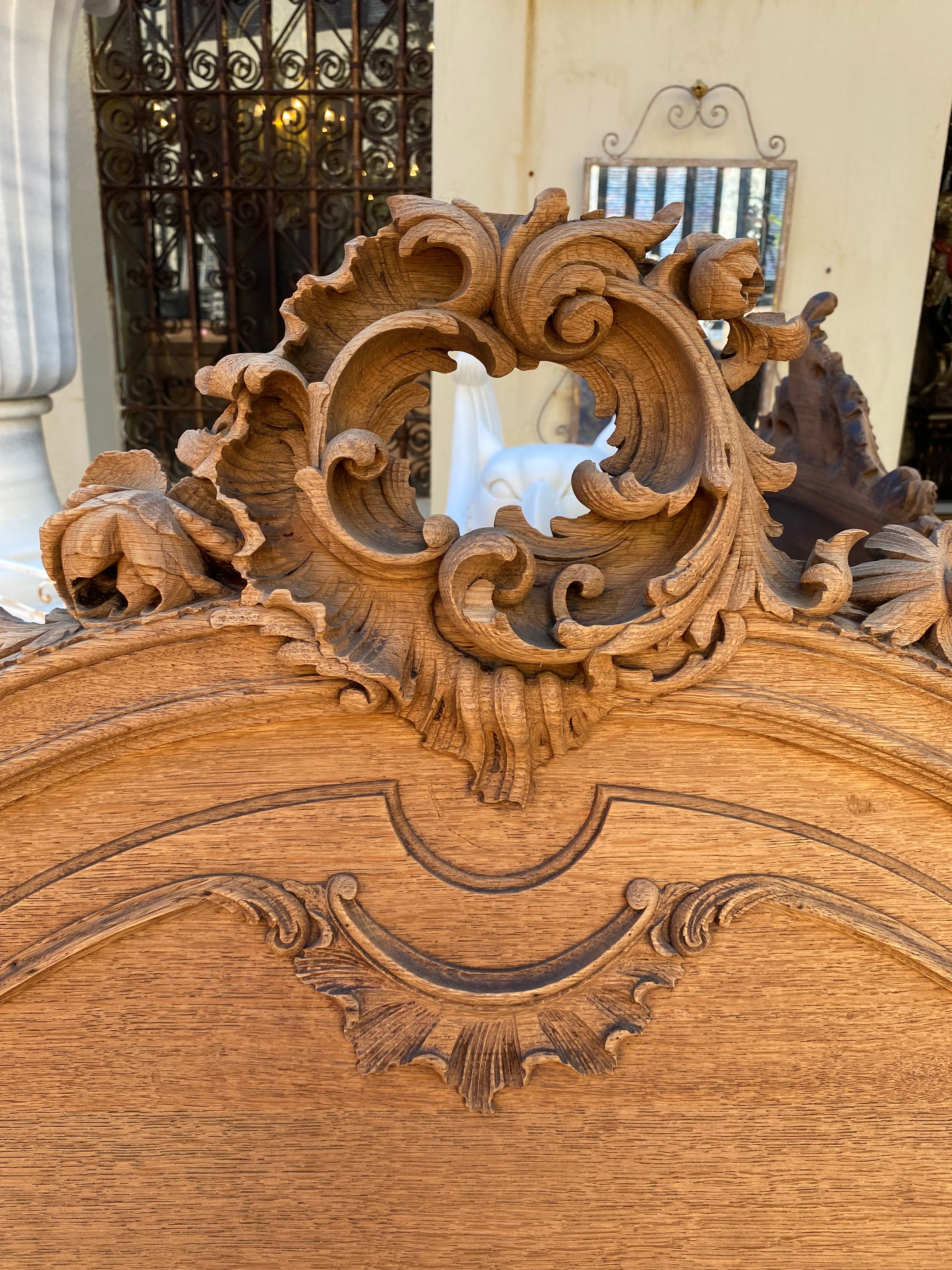 Absolutely Stunning Carved Oak Bed Frame - SOLD