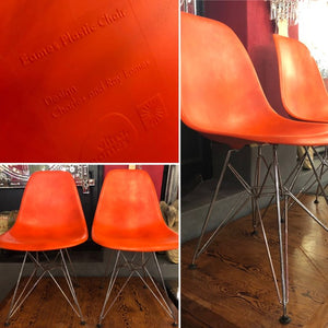 Pair of Original Eames DSR Eiffel Chairs