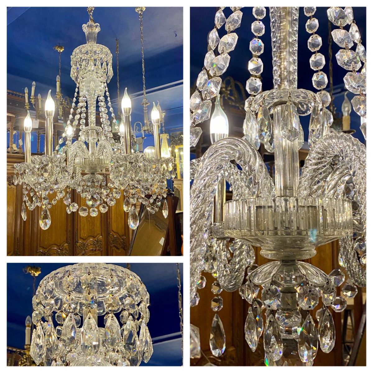 Very Rare Bohemian Crystal Chandelier