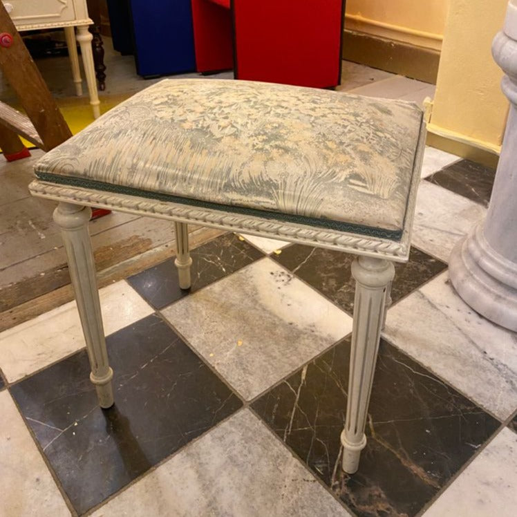 Vintage Distressed Dressing Table with Stool