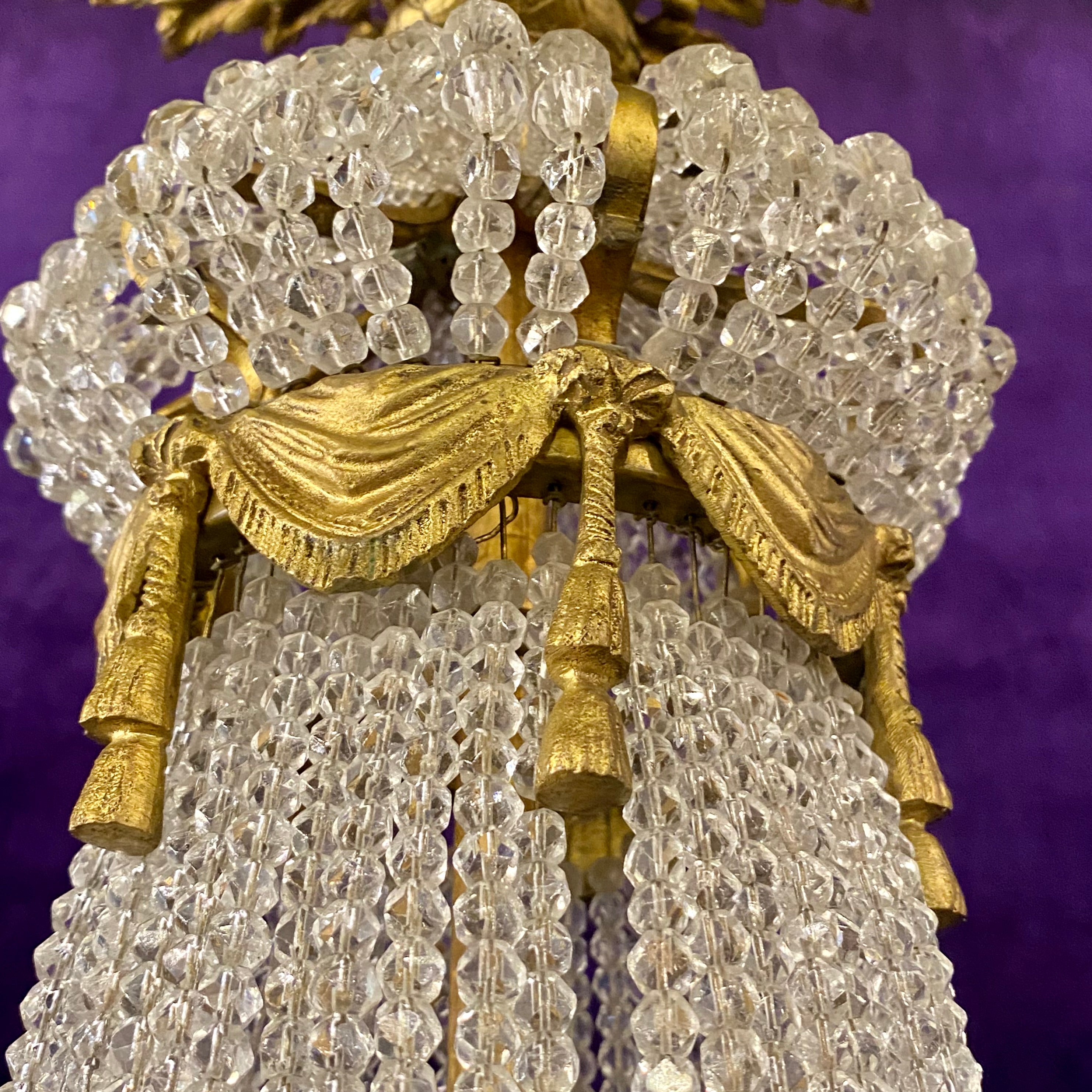 Extremely Rare and Special Antique Neoclassical Chandelier