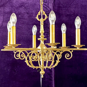 Antique Brass Chandelier