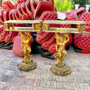 Antique Gilt Cherub Console