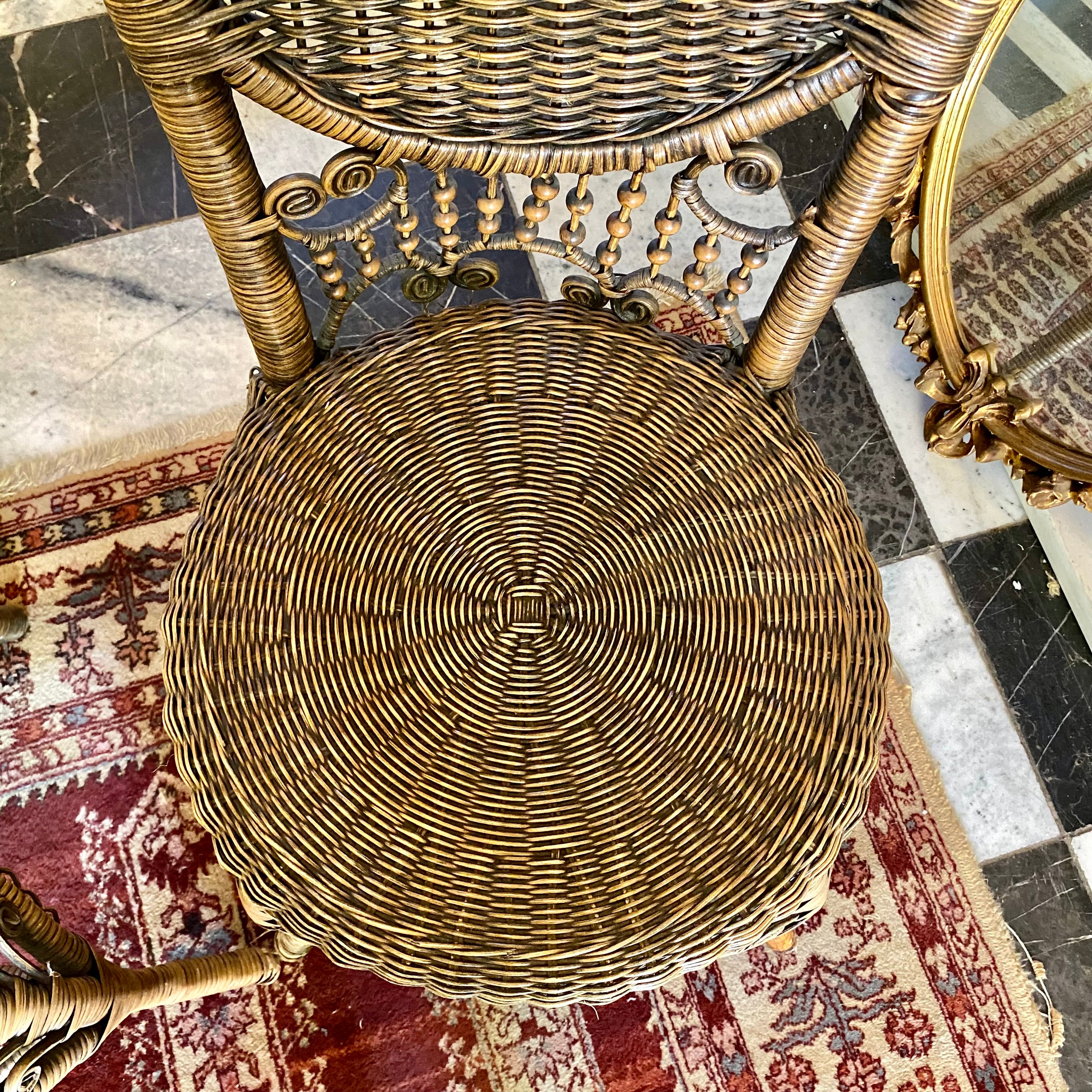 Pair of Vintage Rattan Chairs - SOLD