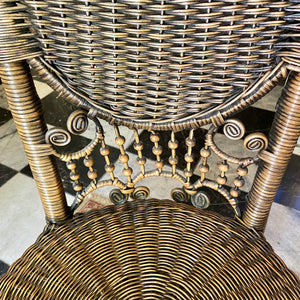 Pair of Vintage Rattan Chairs - SOLD