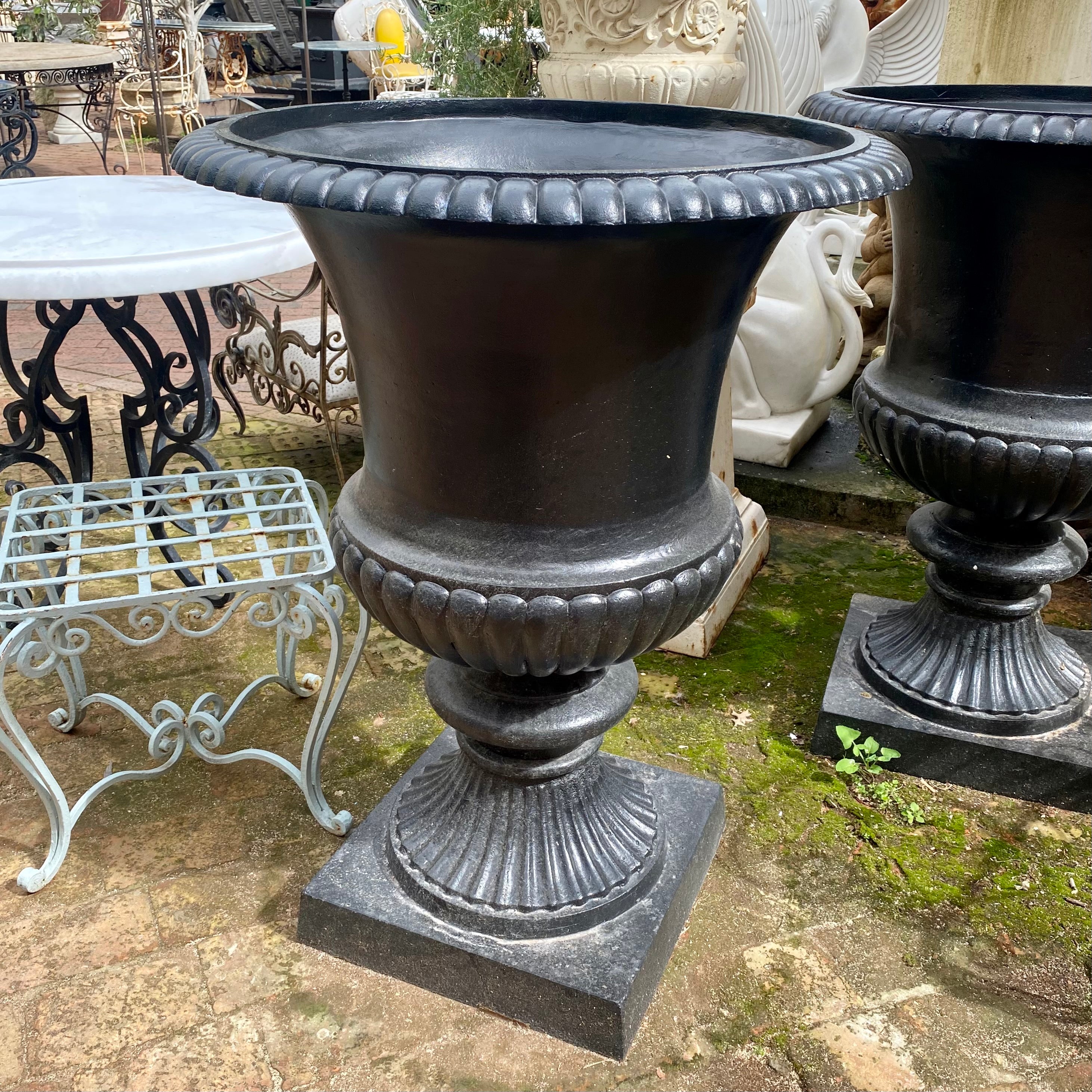 Cast Iron Urn with Deep Belly - SOLD