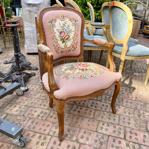 Antique Needlepoint Armchair - SOLD