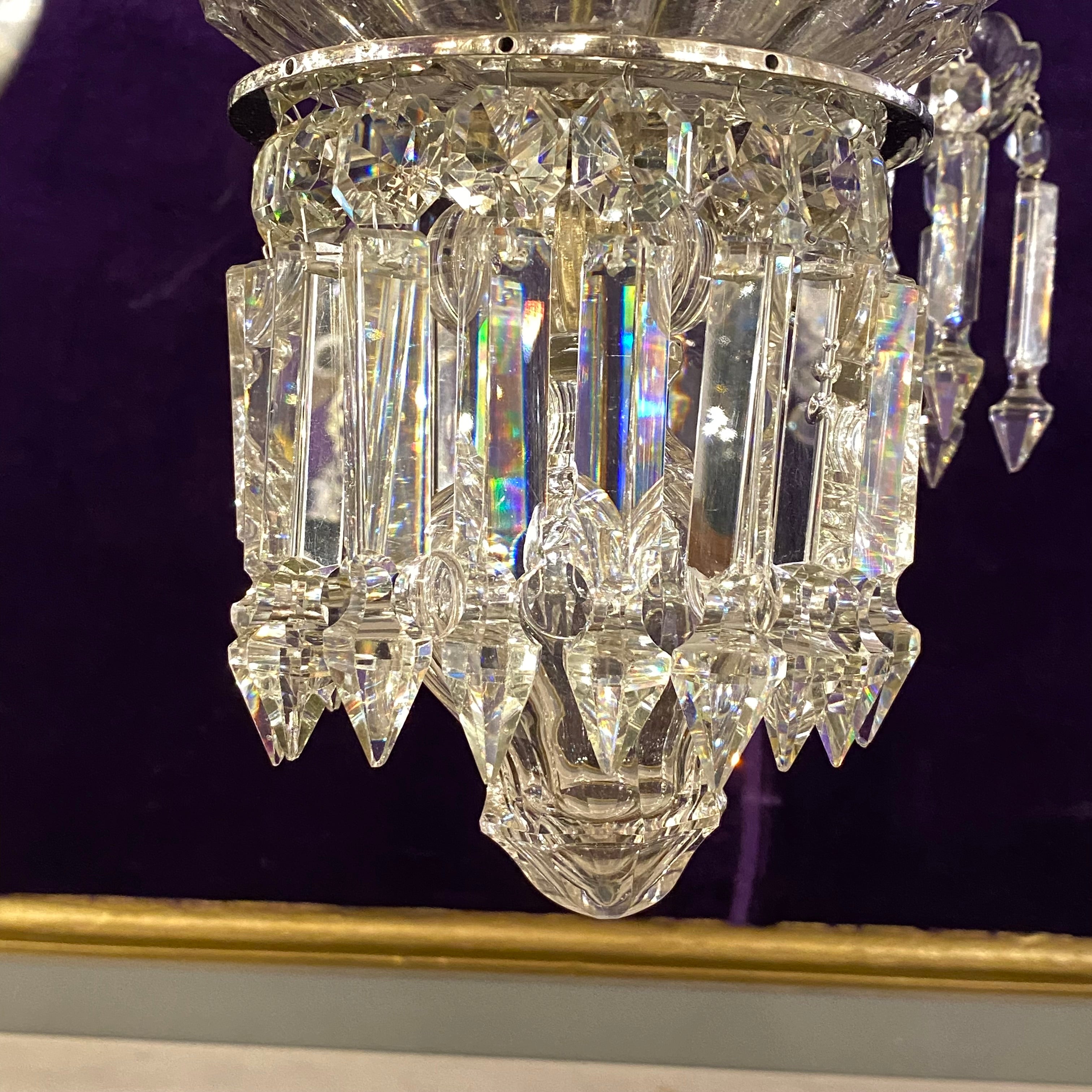 Spectacular Antique Bohemian Chandelier with Original Crystals