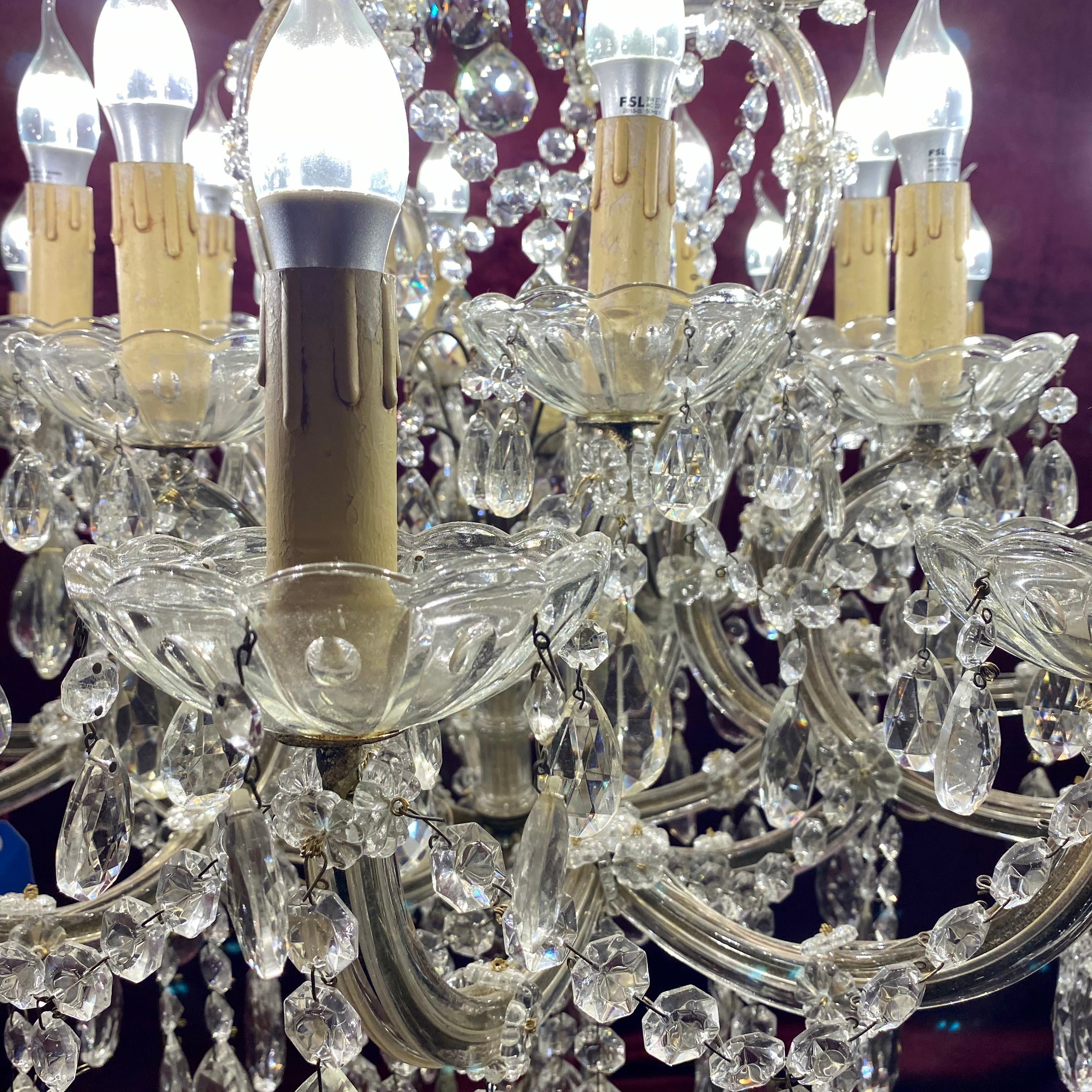 Incredible Antique Maria Theresa Chandelier - SOLD