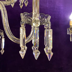 Spectacular Antique Bohemian Chandelier with Original Crystals - SOLD