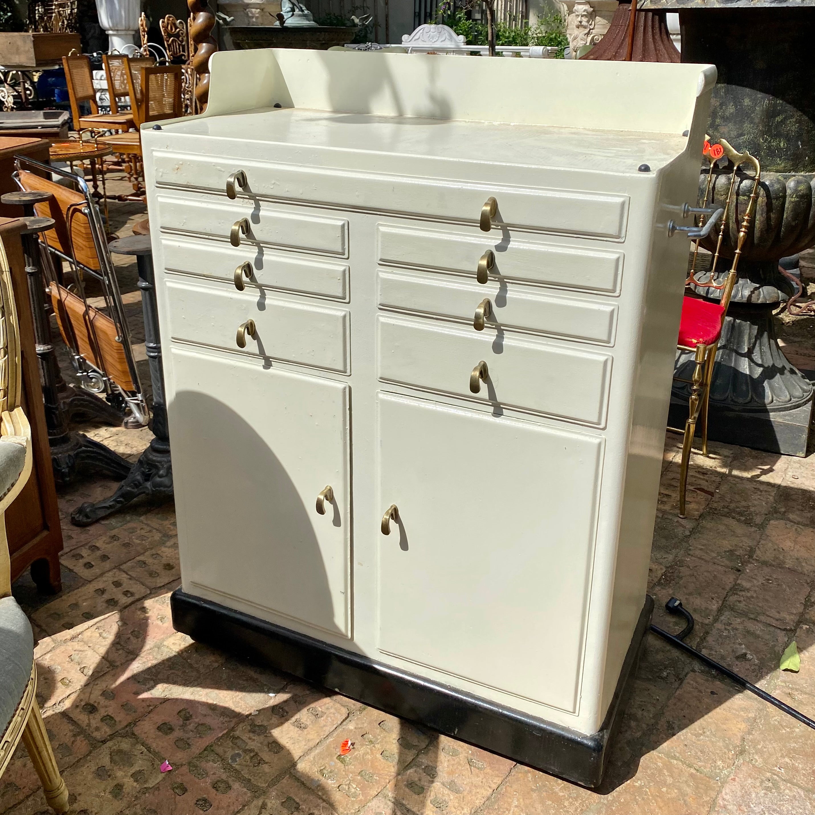 1930's Dentist's Cabinet on Wheels