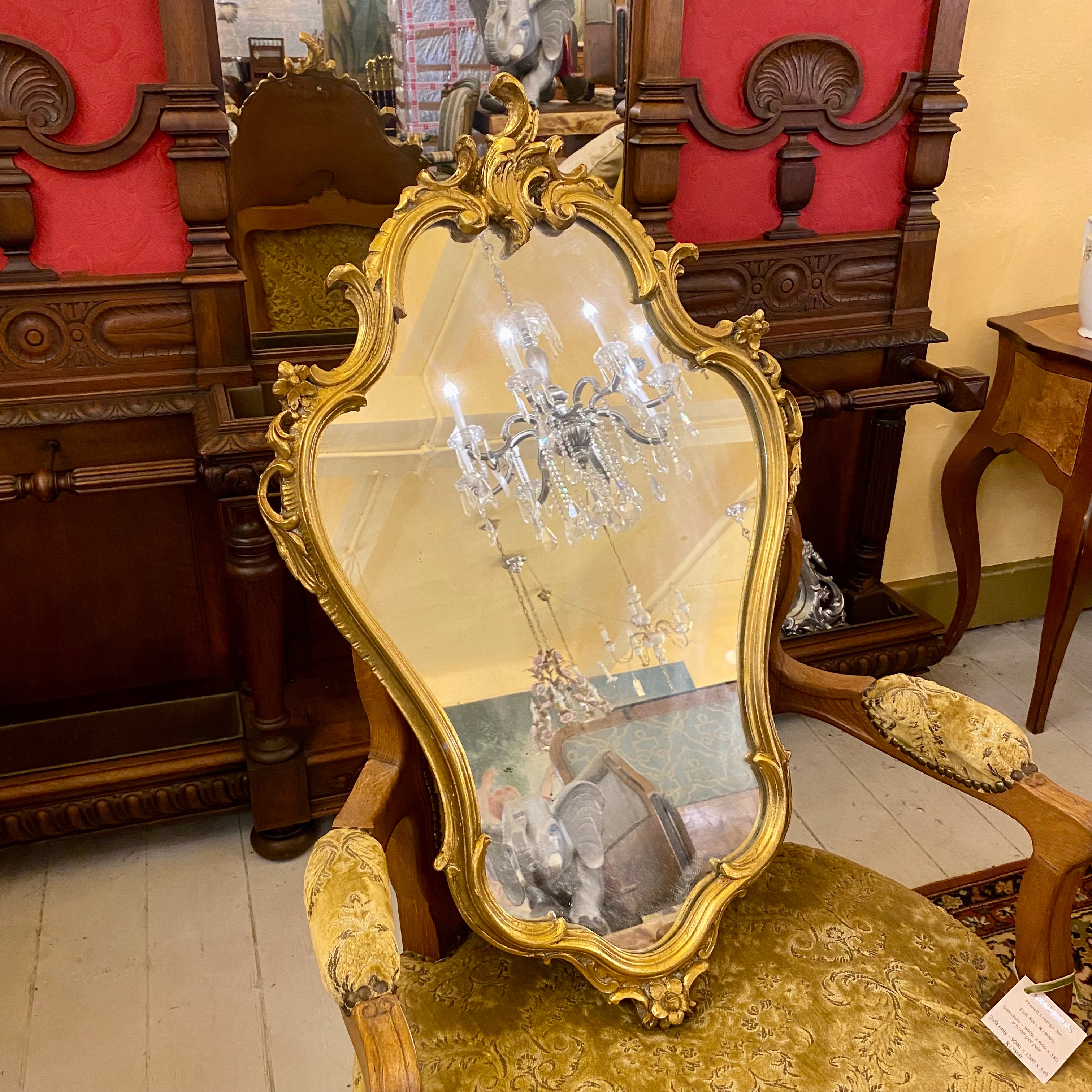 Antique French Gilt Mirror