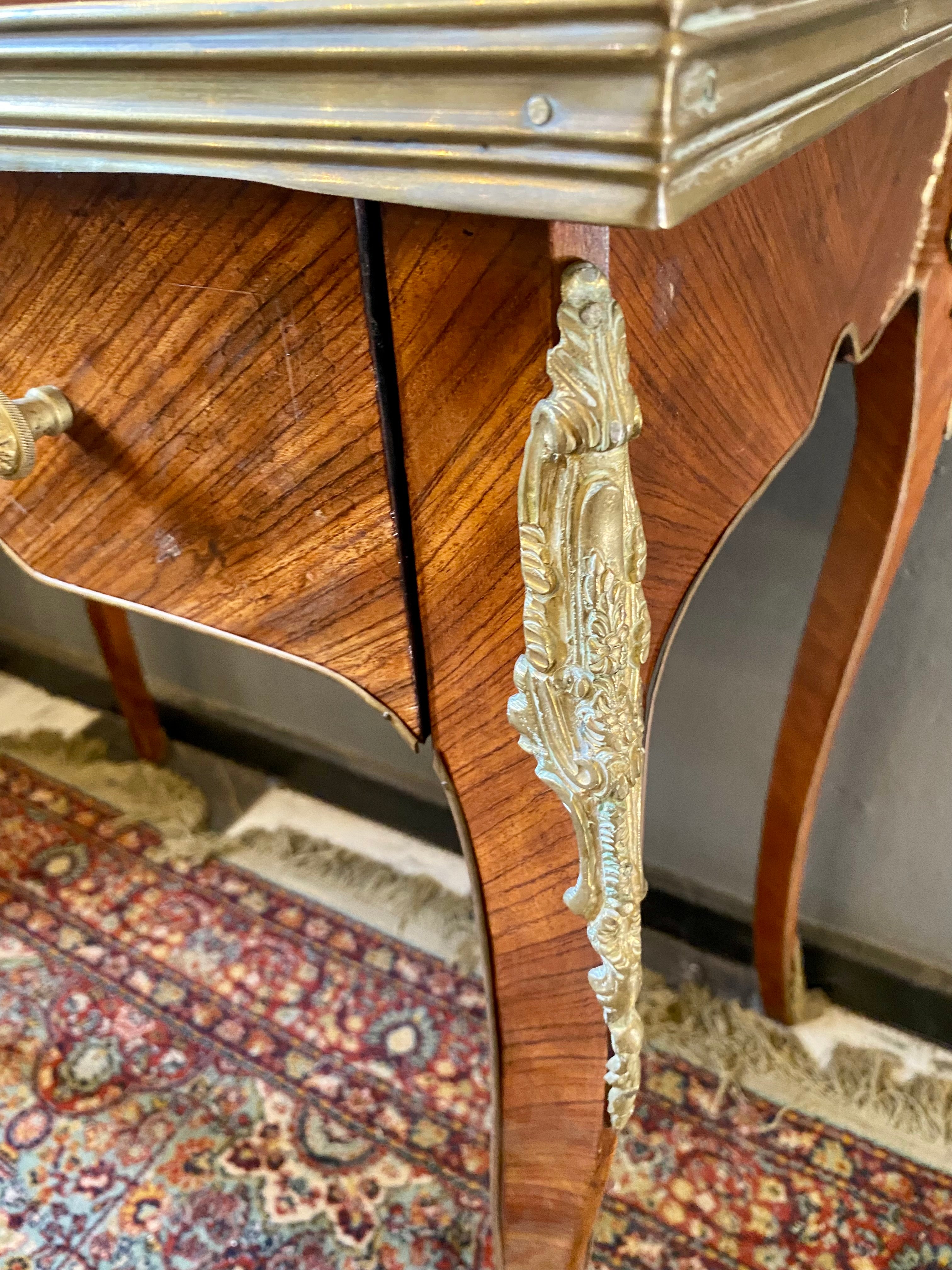 Early 20th Century French Kingwood Writing Desk