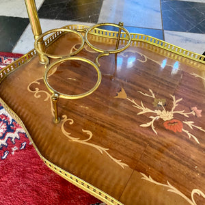 Vintage Inlaid Drinks Trolley