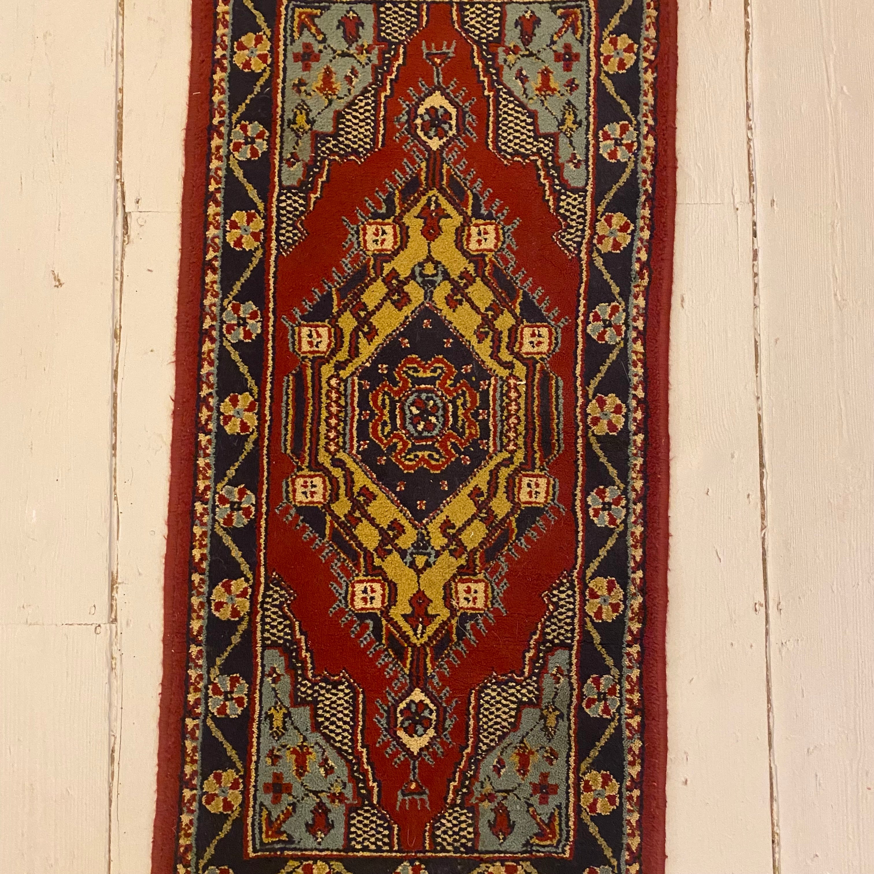 Red & Navy Vintage Rug